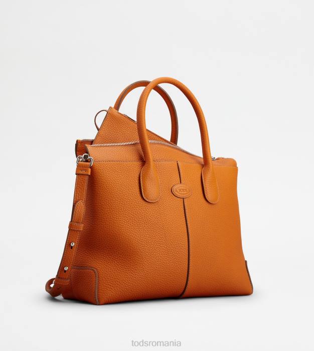 di geanta din piele mediu femei Tod's 080D261 portocale