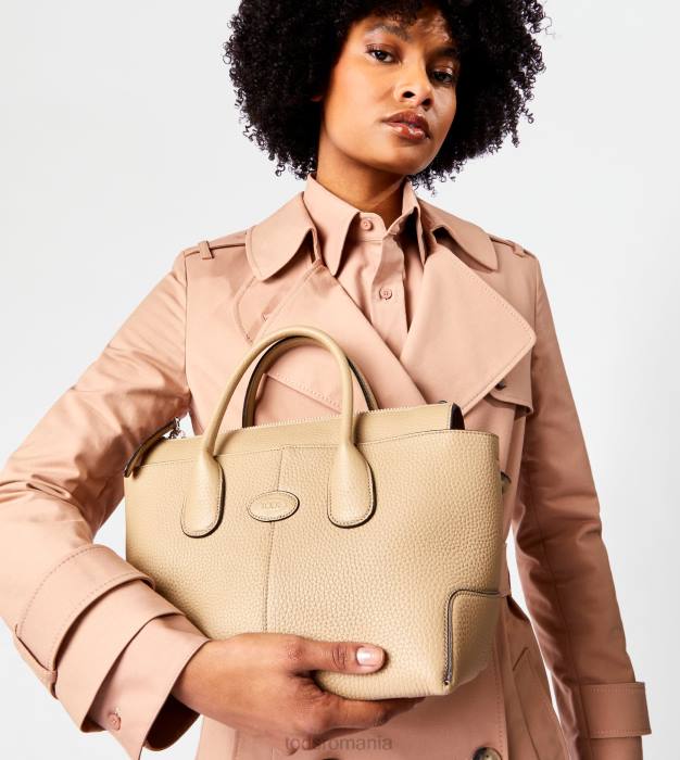 di geanta din piele mic femei Tod's 080D271 bej