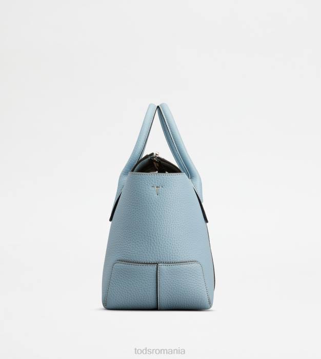 di geanta din piele mic femei Tod's 080D274 albastru deschis