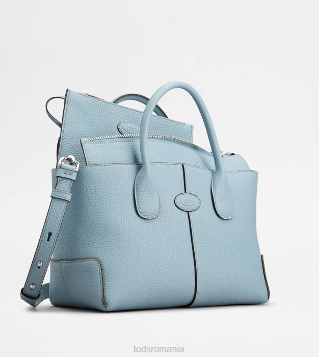 di geanta din piele mic femei Tod's 080D274 albastru deschis