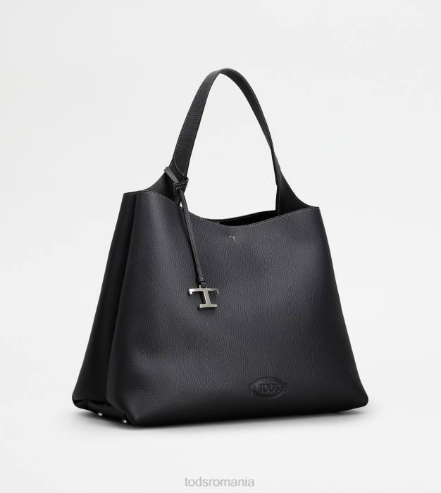 geanta din piele medie femei Tod's 080D315 negru