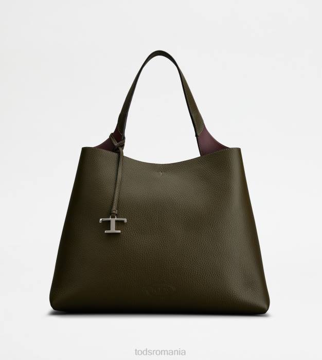 geanta din piele medie femei Tod's 080D316 verde