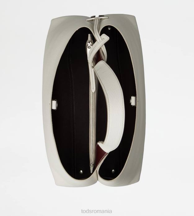 geanta din piele medie femei Tod's 080D318 alb