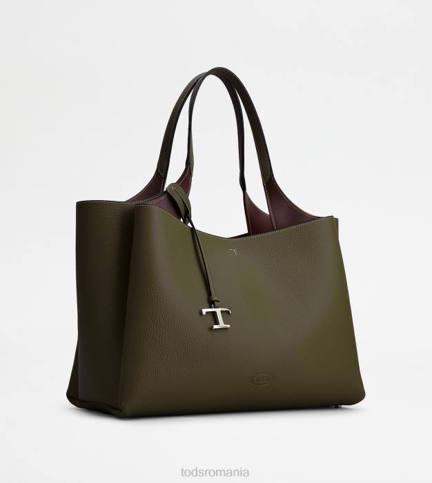 geanta din piele medie femei Tod's 080D321 verde