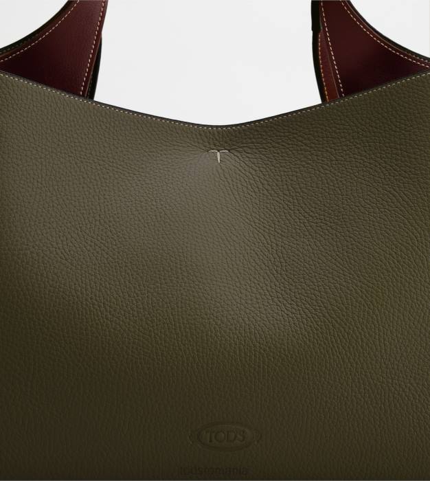 geanta din piele medie femei Tod's 080D321 verde