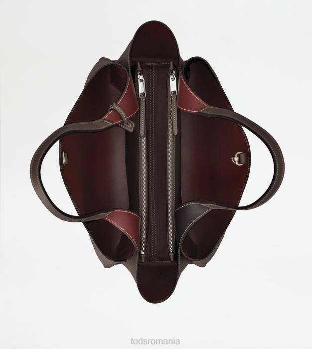 geanta din piele medie femei Tod's 080D322 maro