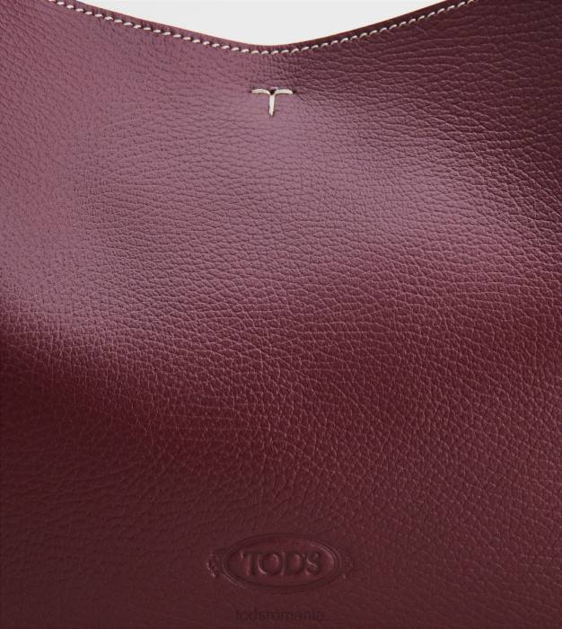 geanta din piele mica femei Tod's 080D327 negru/rosu