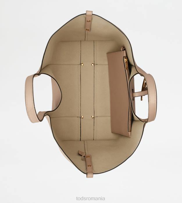 t geantă de cumpărături atemporală din piele mediu femei Tod's 080D277 roz