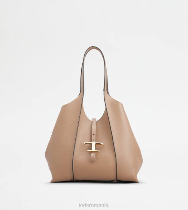 t geantă de cumpărături atemporală din piele mică femei Tod's 080D313 roz