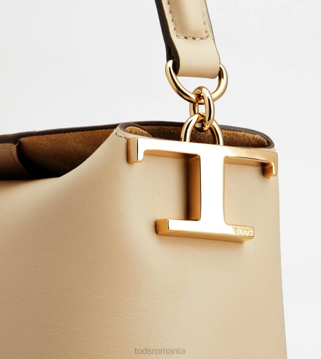 geanta de umar t husa din piele mini femei Tod's 080D449 bej