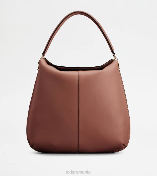 geanta hobo t husa din piele mare femei Tod's 080D391 maro