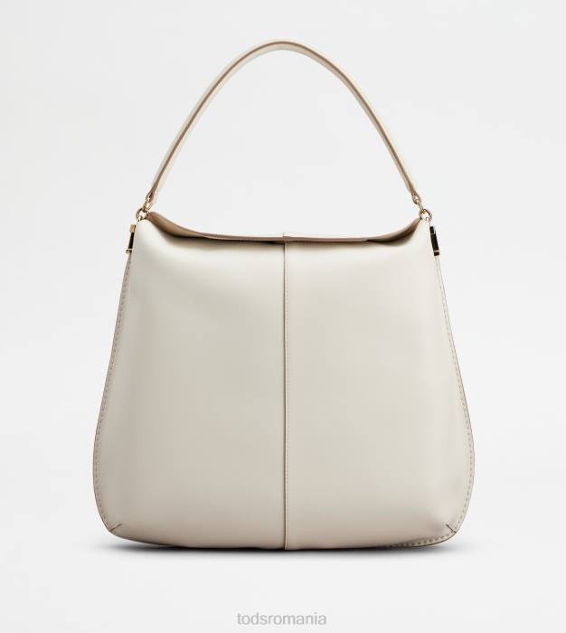 geanta hobo t husa din piele mare femei Tod's 080D393 aproape alb