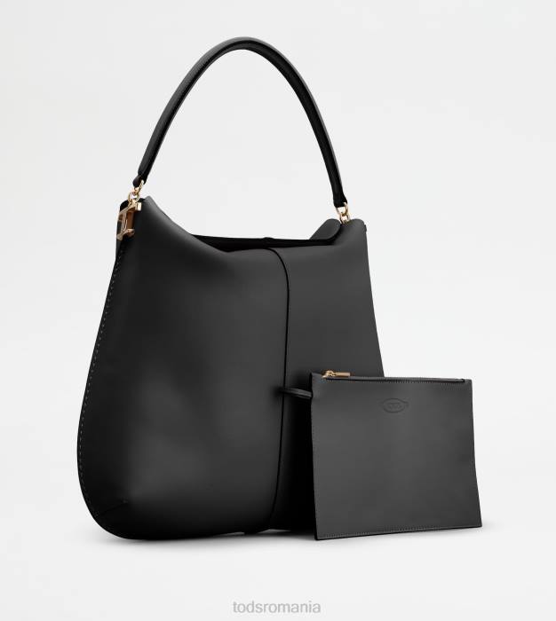 geanta hobo t husa din piele mare femei Tod's 080D427 negru