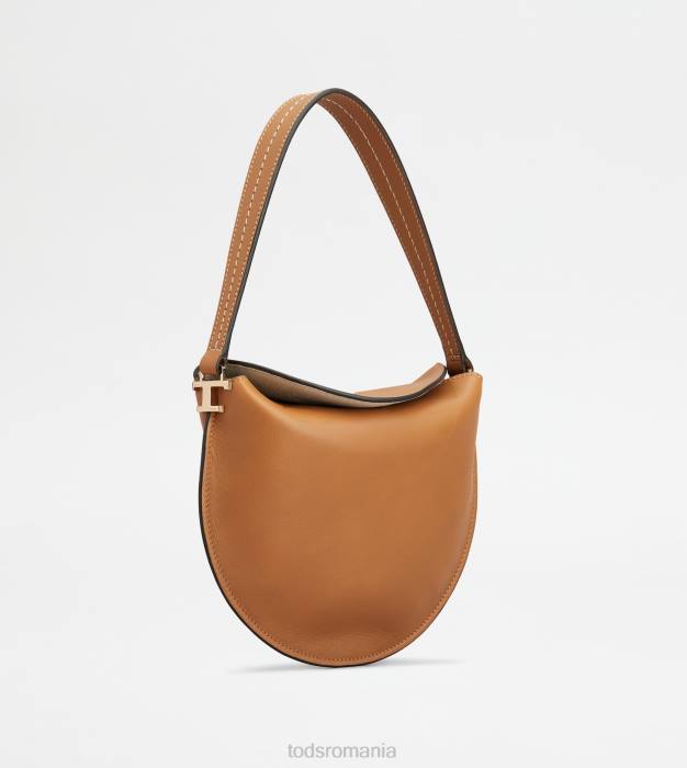 husa hobo bag t din piele micro femei Tod's 080D419 maro
