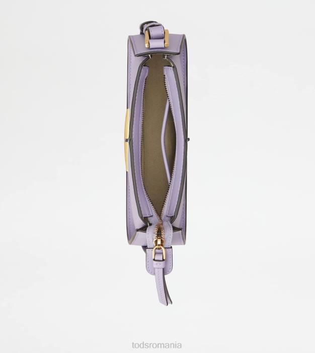 t geantă de umăr atemporală din piele micro femei Tod's 080D397 violet