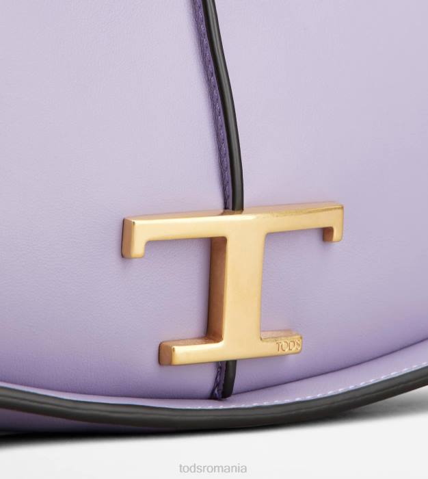 t geantă de umăr atemporală din piele micro femei Tod's 080D397 violet