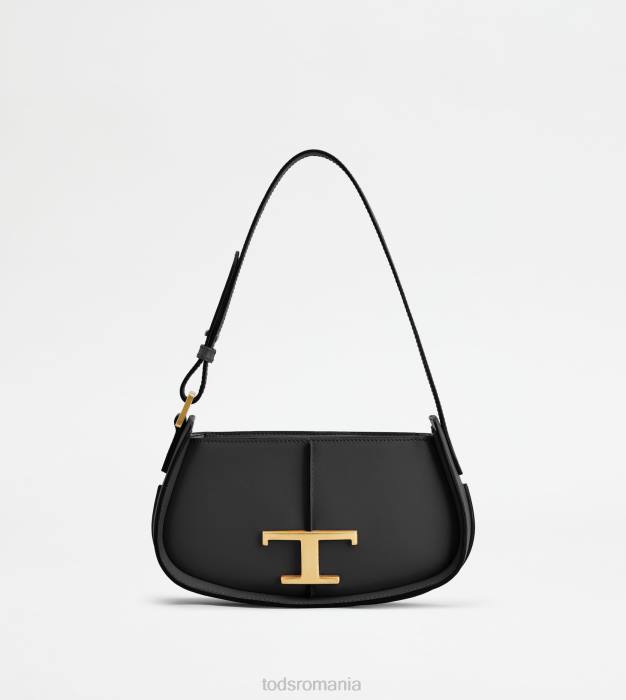 t geantă de umăr atemporală din piele micro femei Tod's 080D422 negru