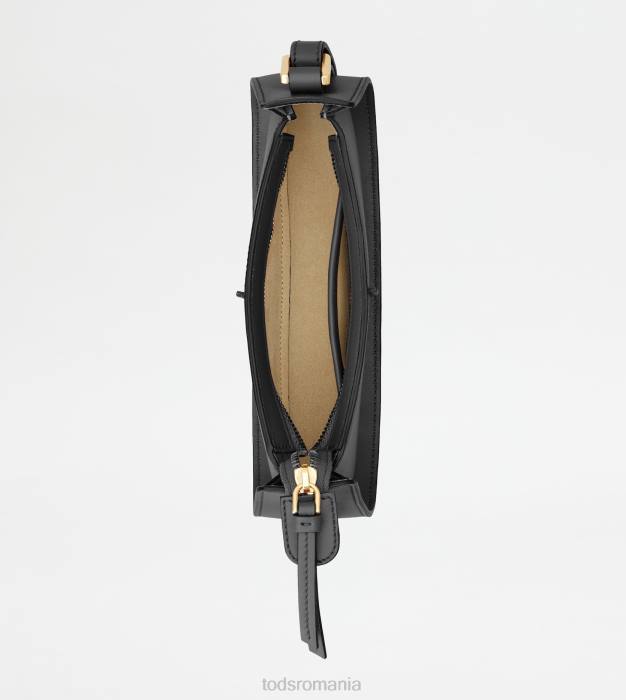 t geantă de umăr atemporală din piele micro femei Tod's 080D422 negru