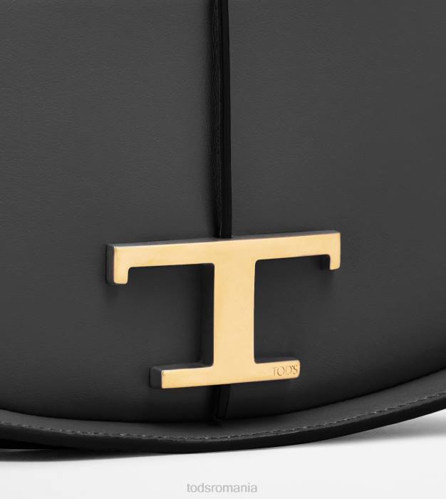 t geantă de umăr atemporală din piele micro femei Tod's 080D422 negru