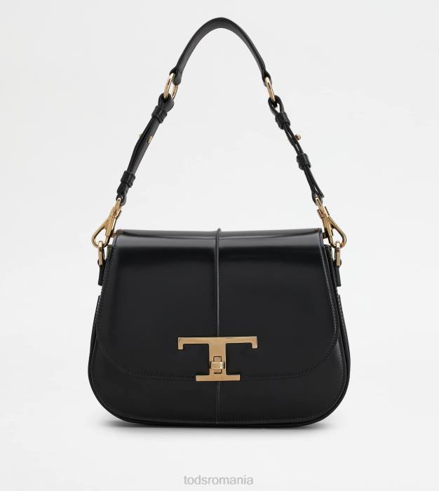 t geantă de umăr atemporală din piele mini femei Tod's 080D410 negru