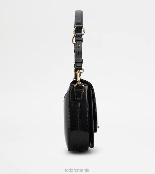 t geantă de umăr atemporală din piele mini femei Tod's 080D410 negru