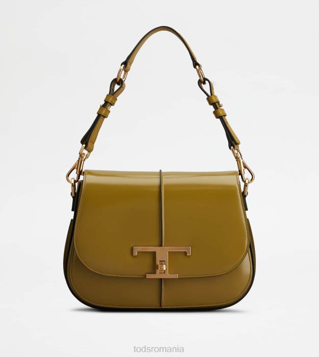 t geantă de umăr atemporală din piele mini femei Tod's 080D429 verde