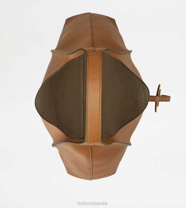 t geantă hobo atemporală din piele mare femei Tod's 080D379 maro