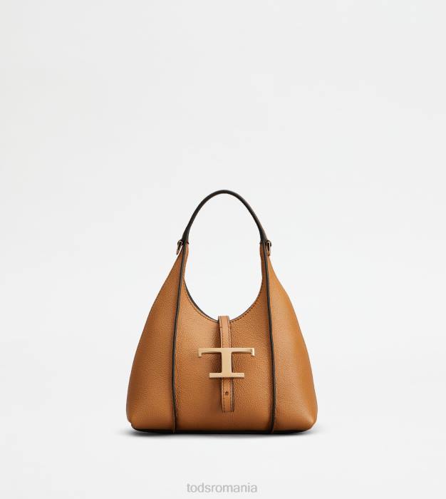 t geantă hobo atemporală din piele micro femei Tod's 080D426 maro