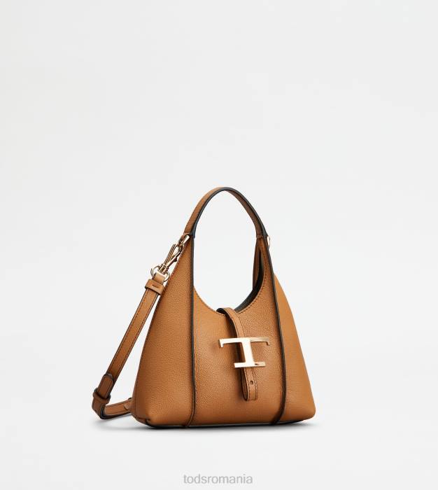 t geantă hobo atemporală din piele micro femei Tod's 080D426 maro