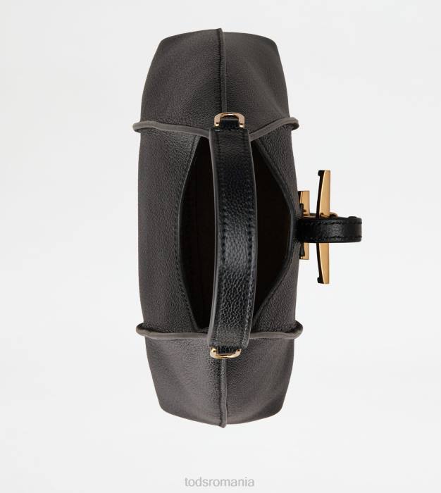 t geantă hobo atemporală din piele micro femei Tod's 080D428 negru