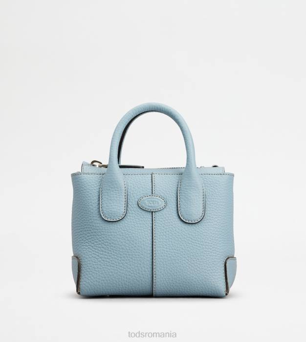 di geanta din piele mini femei Tod's 080D353 albastru deschis