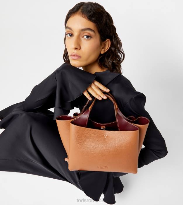 geanta din piele mini femei Tod's 080D359 maro