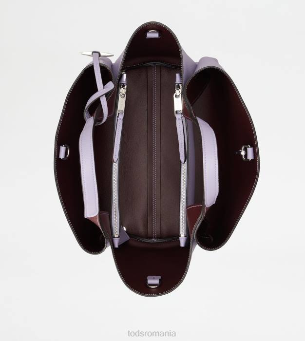 geanta din piele mini femei Tod's 080D372 violet