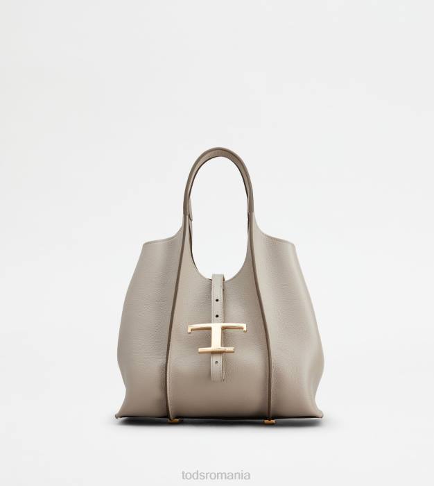 t geantă de cumpărături atemporală din piele mini femei Tod's 080D338 gri