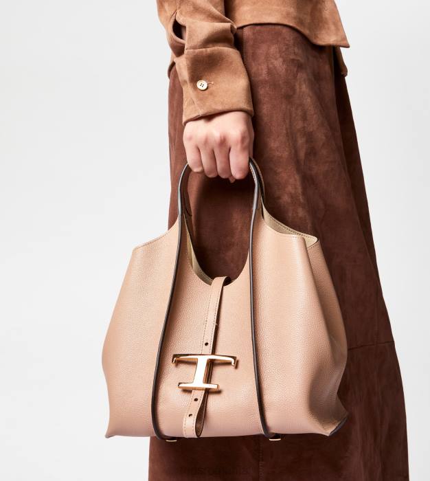 t geantă de cumpărături atemporală din piele mini femei Tod's 080D339 alb