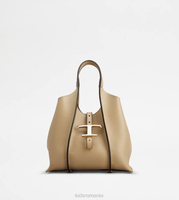 t geantă de cumpărături atemporală din piele mini femei Tod's 080D340 bej