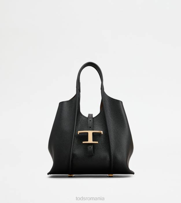 t geantă de cumpărături atemporală din piele mini femei Tod's 080D344 negru