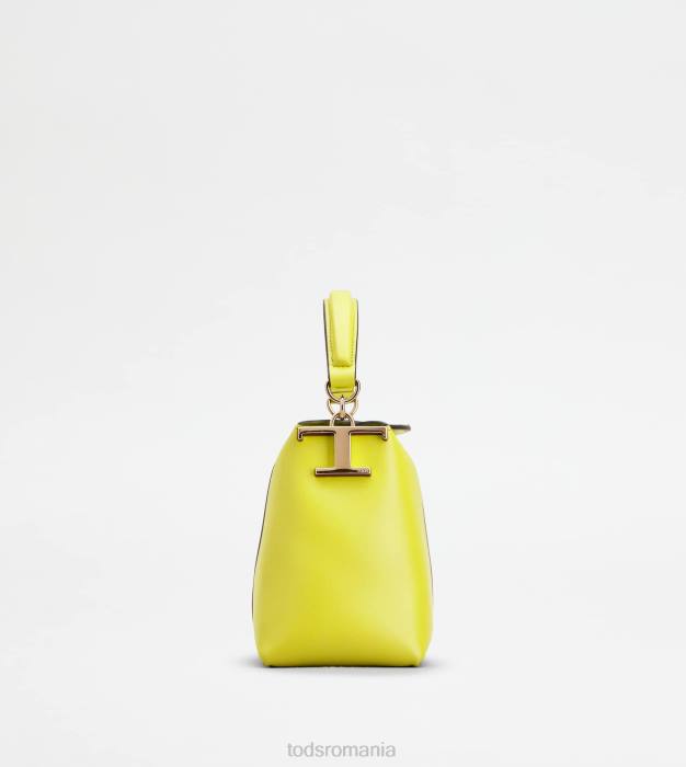 tote messenger bag t husă din piele micro femei Tod's 080D345 galben