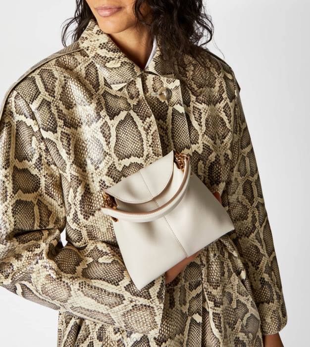 tote messenger bag t husă din piele micro femei Tod's 080D347 alb