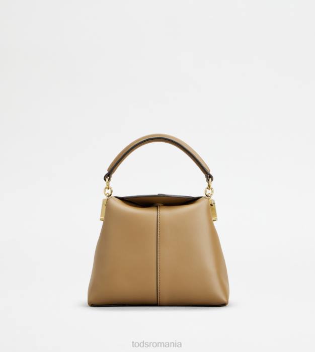 tote messenger bag t husă din piele micro femei Tod's 080D368 bej