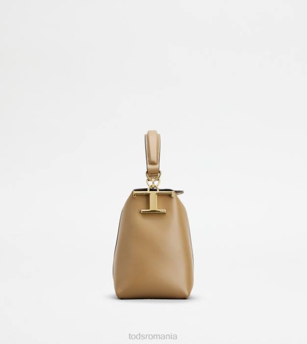 tote messenger bag t husă din piele micro femei Tod's 080D368 bej