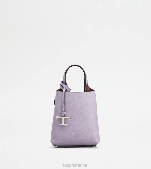 micro geanta din piele femei Tod's 080D458 violet