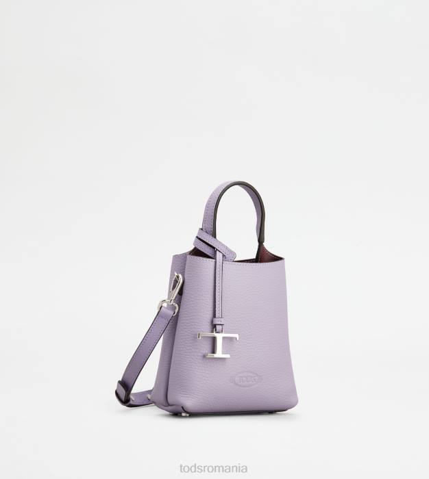 micro geanta din piele femei Tod's 080D458 violet