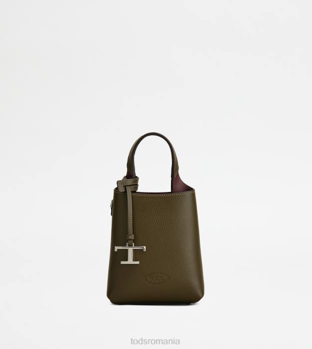 micro geanta din piele femei Tod's 080D459 verde