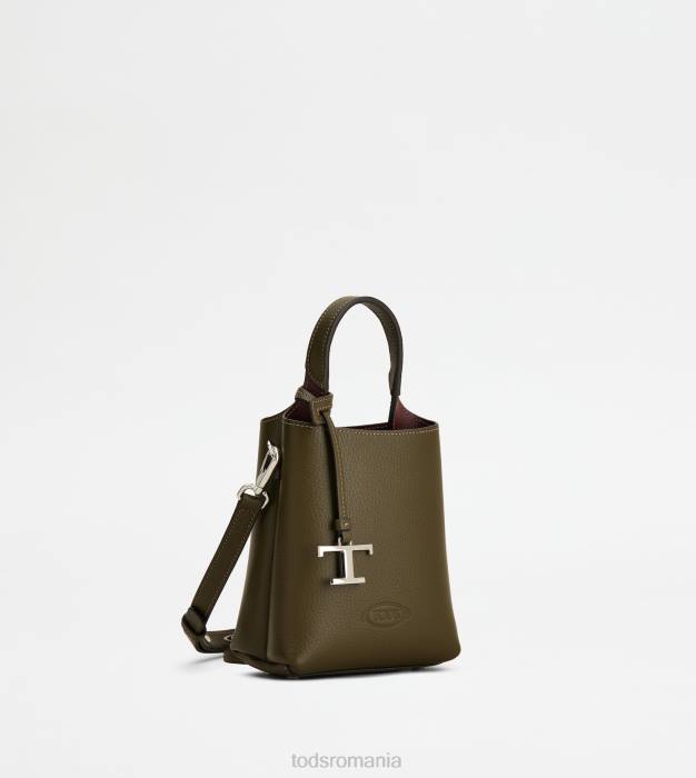 micro geanta din piele femei Tod's 080D459 verde