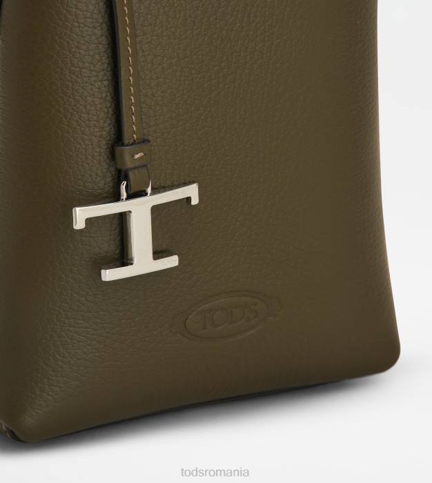 micro geanta din piele femei Tod's 080D459 verde