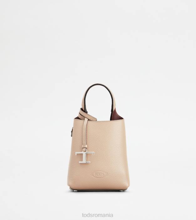 micro geanta din piele femei Tod's 080D460 aproape alb