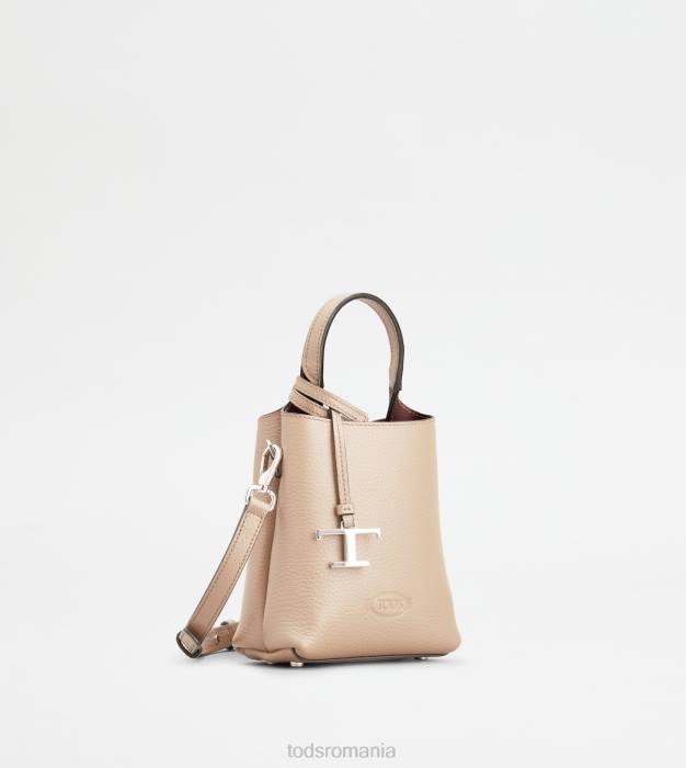 micro geanta din piele femei Tod's 080D460 aproape alb