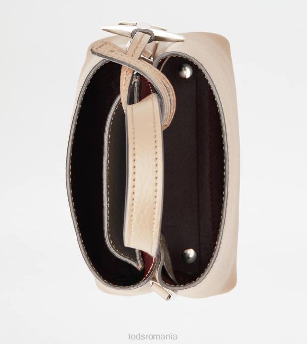 micro geanta din piele femei Tod's 080D460 aproape alb
