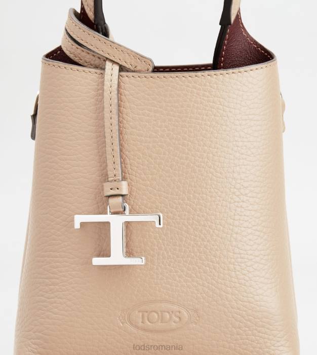 micro geanta din piele femei Tod's 080D460 aproape alb